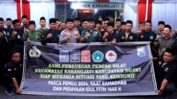 Foto bersama pelihara harmonisasi, polres ngawi buka puasa bersama perguruan pencak silat di karangjati