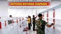 Babinsa Kodim 0812 Lamongan Gotong Royong