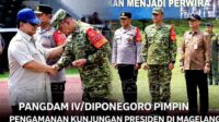 Pangdam IV_Diponegoro pimpin Pengamanan Kunjungan Presiden