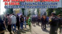 Aksi Demonstrasi LSM Lamongan di Gresik Berujung Pengusiran oleh Elemen Masyarakat Lokal