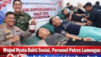 Wujud Nyata Bakti Sosial, Personel Polres Lamongan