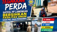 Penertiban Satpol PP Lamongan terhadap PKL
