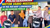 Penyerahan motor Vario di Lamongan