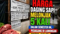 Protes pedagang daging sapi Lamongan