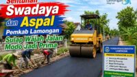 Sentuhan Swadaya Aspal untuk Lamongan