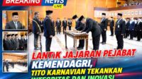 Pelantikan Pejabat Kemendagri