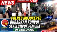 Polres Mojokerto - Konvoi Dibubarkan