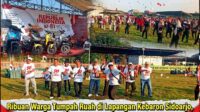 Ribuan Warga Tumpah Ruah di Lapangan Kebaron Sidoarjo, Semarakkan Puncak HUT RI ke-81