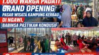 1.000 Warga Padati Grand Opening Pasar Wisata Kampung Kerbau di Ngawi, Babinsa Pastikan Kondusif