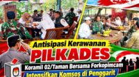 Antisipasi Kerawanan Pilkades, Koramil 02 - Taman Bersama Forkopimcam Intensifkan Komsos di Penggarit