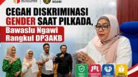 Cegah Diskriminasi Gender saat Pilkada, Bawaslu Ngawi Rangkul DP3AKB
